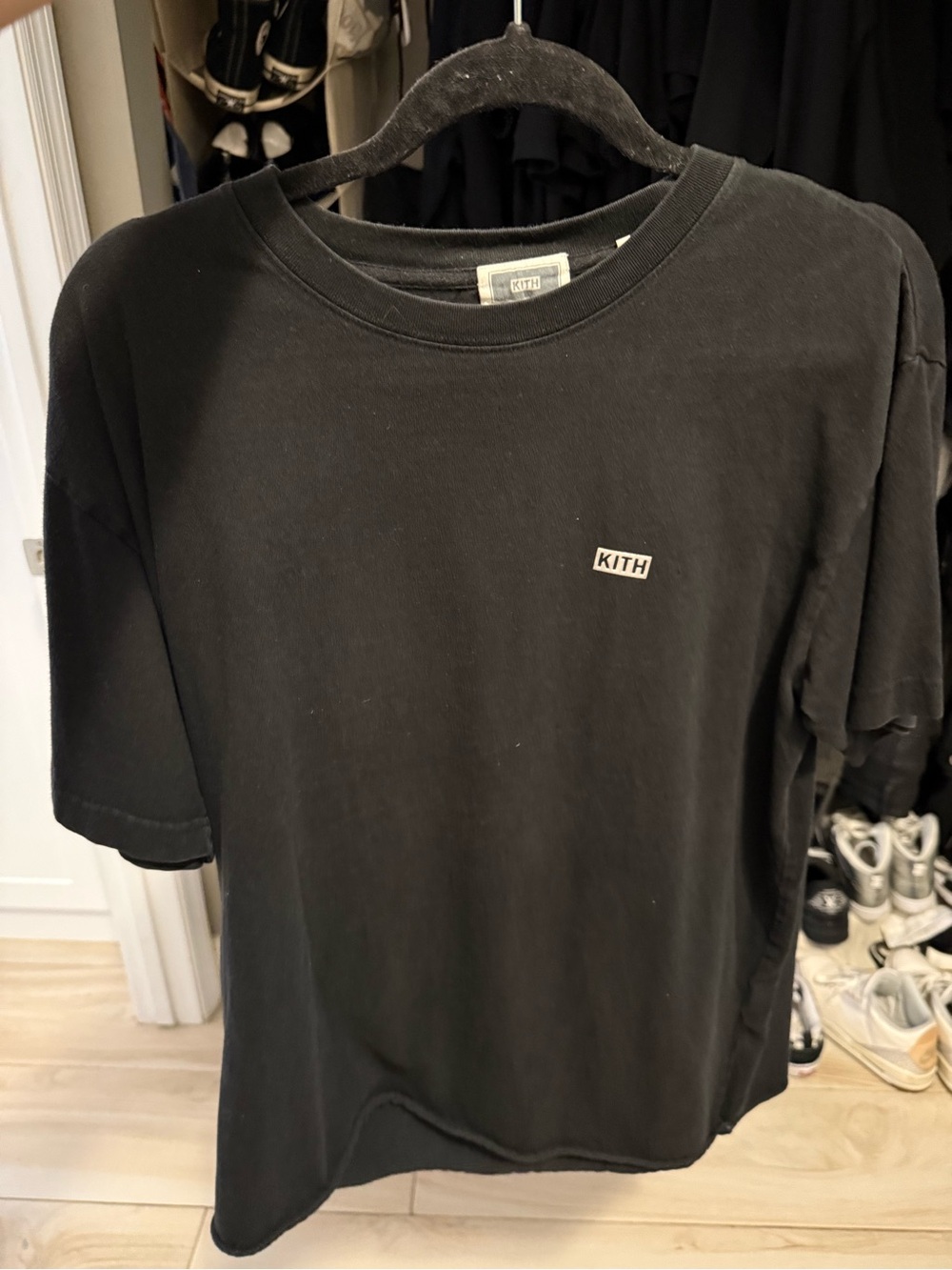 Kith Black Short Sleeve Logo Tee